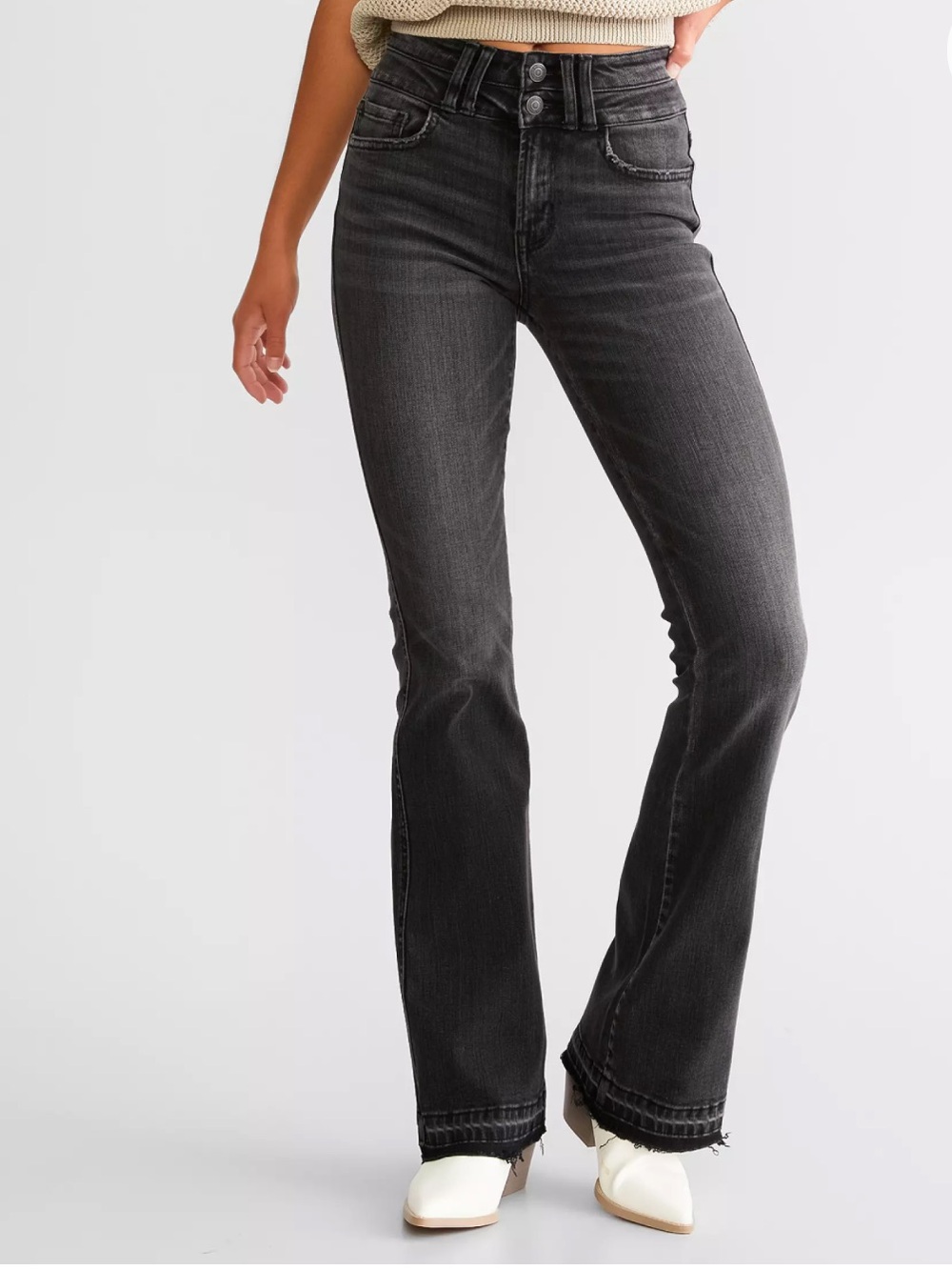 Flying Monkey Women's High-Rise Boot Black Jeans Size 25 NWOT